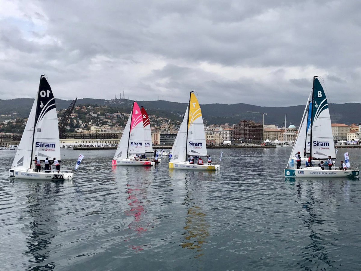 legavela's tweet photo. Il vento oggi si fa desiderare qui a Trieste, i nostri ragazzi però sono usciti lo stesso per non perdersi neanche un secondo di mare. Giovani ma tosti! 💪🏼 
#LIV @federvela #under19 @SailingCL https://t.co/e6DLlRQ455