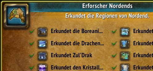 Ich habe gerade den Erfolg '[Erforscher Nordends]' bekommen! #Warcraft