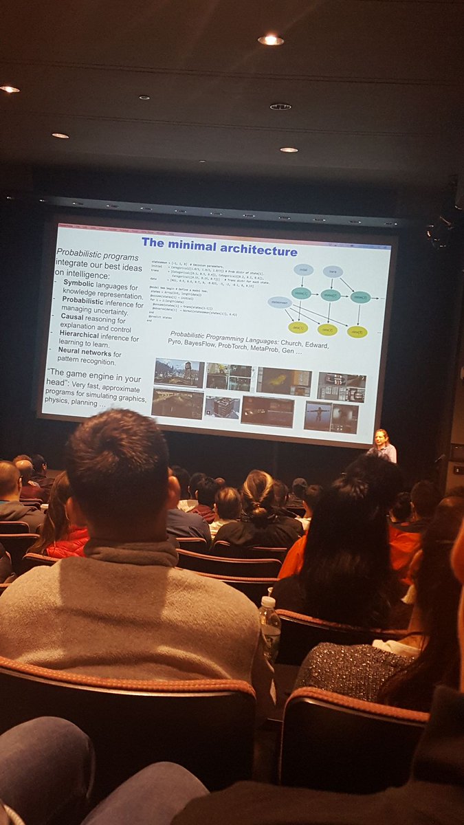 Emaasit's tweet image. Josh Tenenbaum(MIT) talks about how to leverage #ProbabilisticProgramming languages with the intuitive physics engine to achieve human-like intelligence. #ProbProg #ProbabilisticModeling