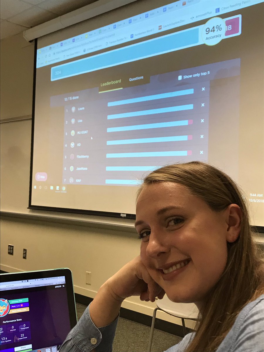 misshollister94's tweet image. When you win the Quizziz in a session at a tech conference, you take a selfie to gloat #ElonEdTech