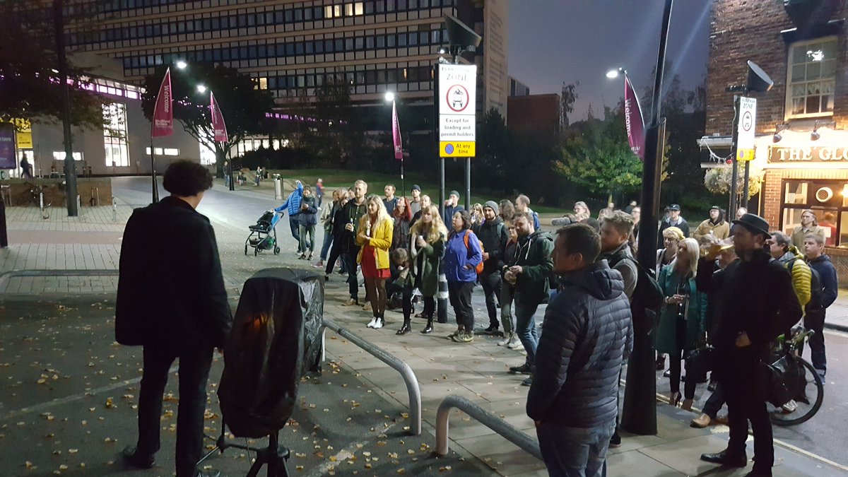 JonnyDouglas's tweet photo. Huge thank you to everyone who came down to the #NowThen10 - 10th Birthday Mural 'Big Reveal' last night and massive shout outs to @roblee_art and @sheffhallamuni for all their efforts in making this iconic piece for #Sheffield and @nowthenmag possible. #StreetArt #MADEwithDESIGN https://t.co/OTOdBpaARX