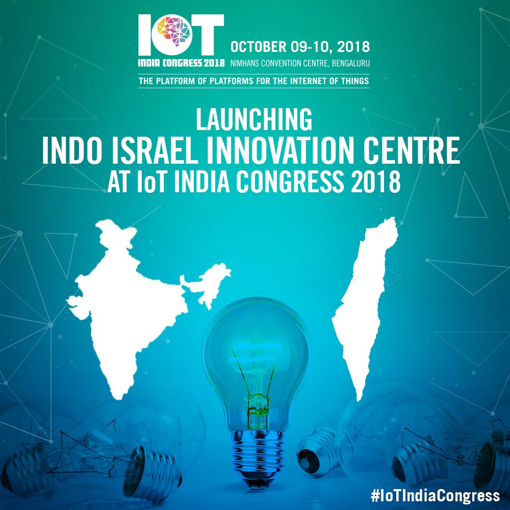 IET_FTC_2022's tweet photo. We are pleased to announce the Launch of the Indo-Israel Innovation Centre only at #IoT India Congress, being held on October 9-10 2018, at NIMHANS Convention Centre, Bangalore. @mosheporat1 

Register now: https://t.co/1mrSytSMuR

 #IoTIndiaCongress #IndoIsrael #Innovation https://t.co/dUaf6rO4I4
