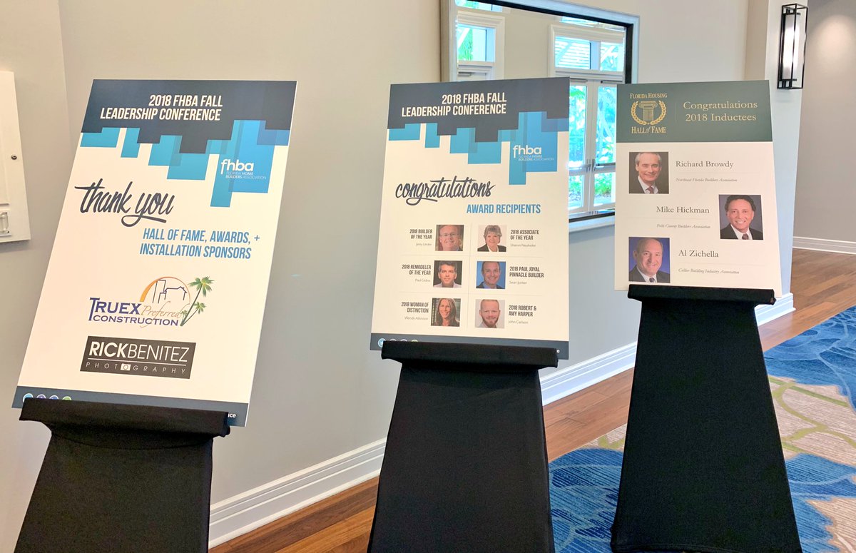 FHBAOfficial's tweet photo. Special thank to our Hall of Fame, Awards, and Installation sponsors! Who’s looking forward to the ceremony later this afternoon? #FHBAFallConference https://t.co/fgOoDTgOU1