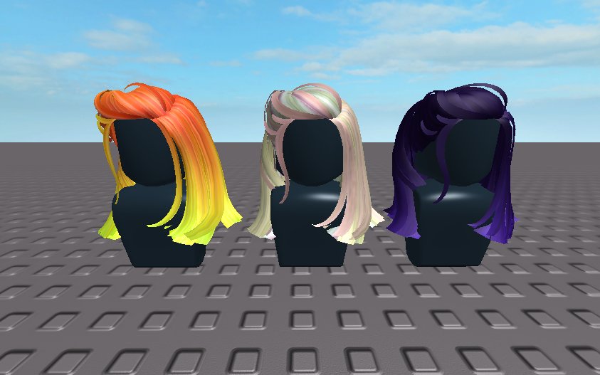 Yasѕѕiye On Twitter Update On The Hair There Are Going To Be Around 130 Free Hair Coloring Options But These Ones That I Have Tweeted And Some Others Are Going To Be - yellow royale high yellow free roblox hair