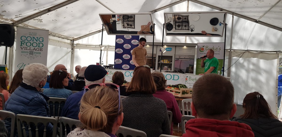 amberleighdoyle's tweet photo. People are starting to take their seats for the next cooking demo with @evanoceallaigh at @Congfoodvillage... #congfood #congfoodfestival #congfoodvillage https://t.co/HiMZZ5HFSX