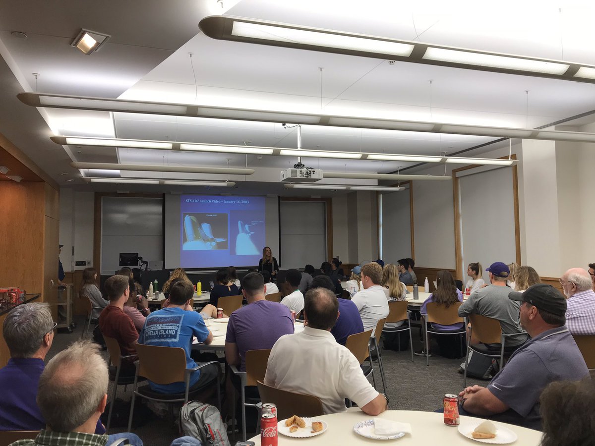 TCU_Engineering's tweet image. We had a fantastic Friday hearing “Lessons Learned from the Columbia Accident” from astronaut Nancy Currie-Gregg.