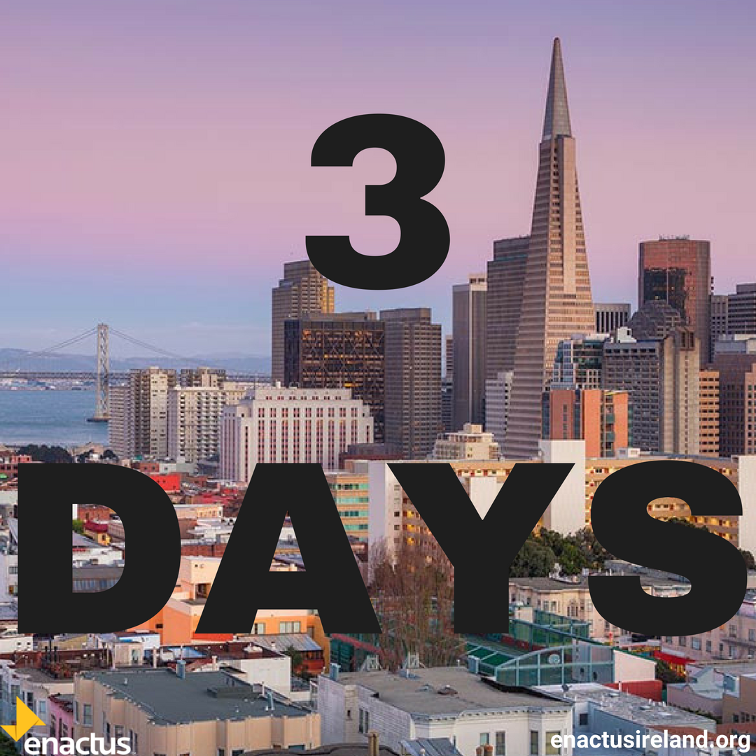 enactusIreland's tweet photo. We can't believe it is only three days until the Enactus World Cup!! #WeAllWin #EnactusWorldCup https://t.co/FmaSOqugJG