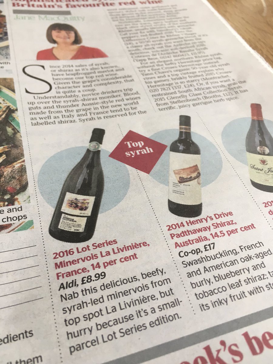 Third vintage in a row of this black olive tapenade and garrigue laden red has just arrived on the shelves <a href="/ALDI_UK/">Aldi</a> - and as Jane says - nab it now!