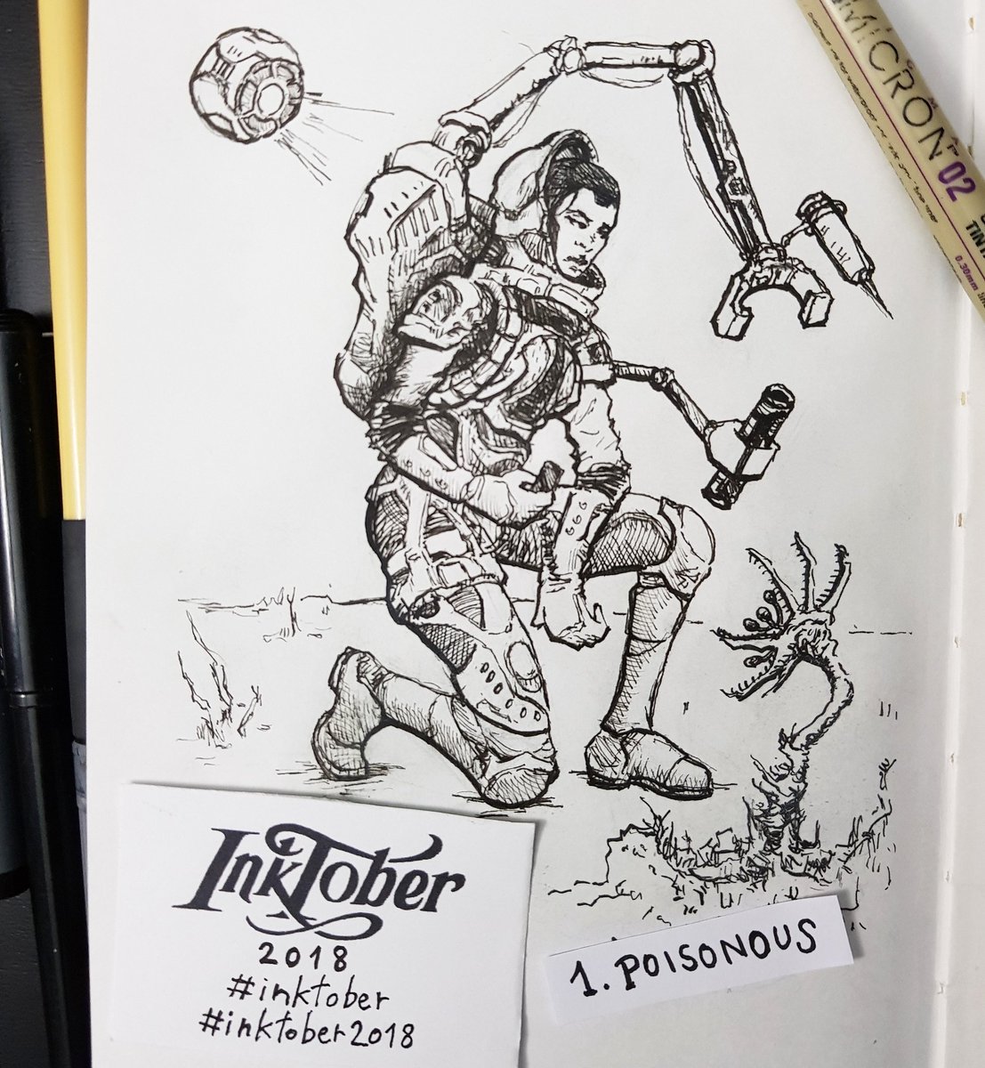 torhowl's tweet photo. Inktober day 1. Poisonous.

#inktober #inktober2018 #tintubre2018 https://t.co/6eWEITEybG