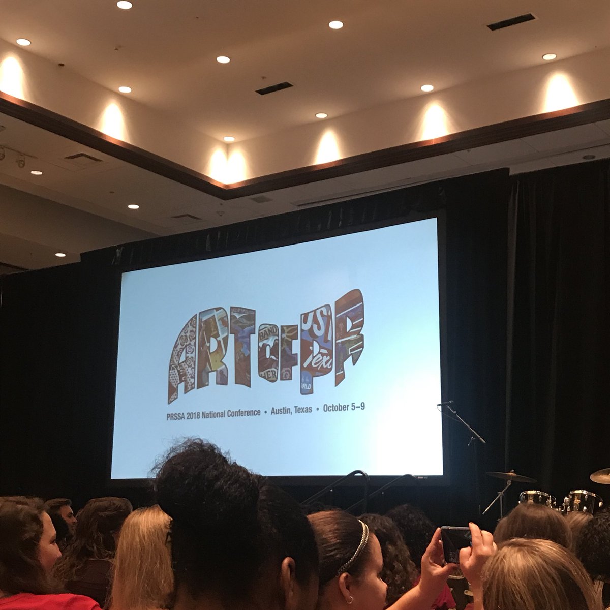 UAPRSSA's tweet photo. We’re kicking off the second day of PRSSA 2018 National Conference with keynote speaker Kate Lowery, the global vice president of public relations at @homeaway. #PRSSANC https://t.co/GrFnUpNkec