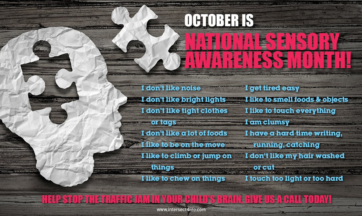 Pace_Chiro's tweet image. October is National Sensory Awareness Month
Does your child have trouble with noises, gets tired easily, getting their hair cut or writing, running and catching?
Give us a call, 218-4212 Dr. Sarah can help!