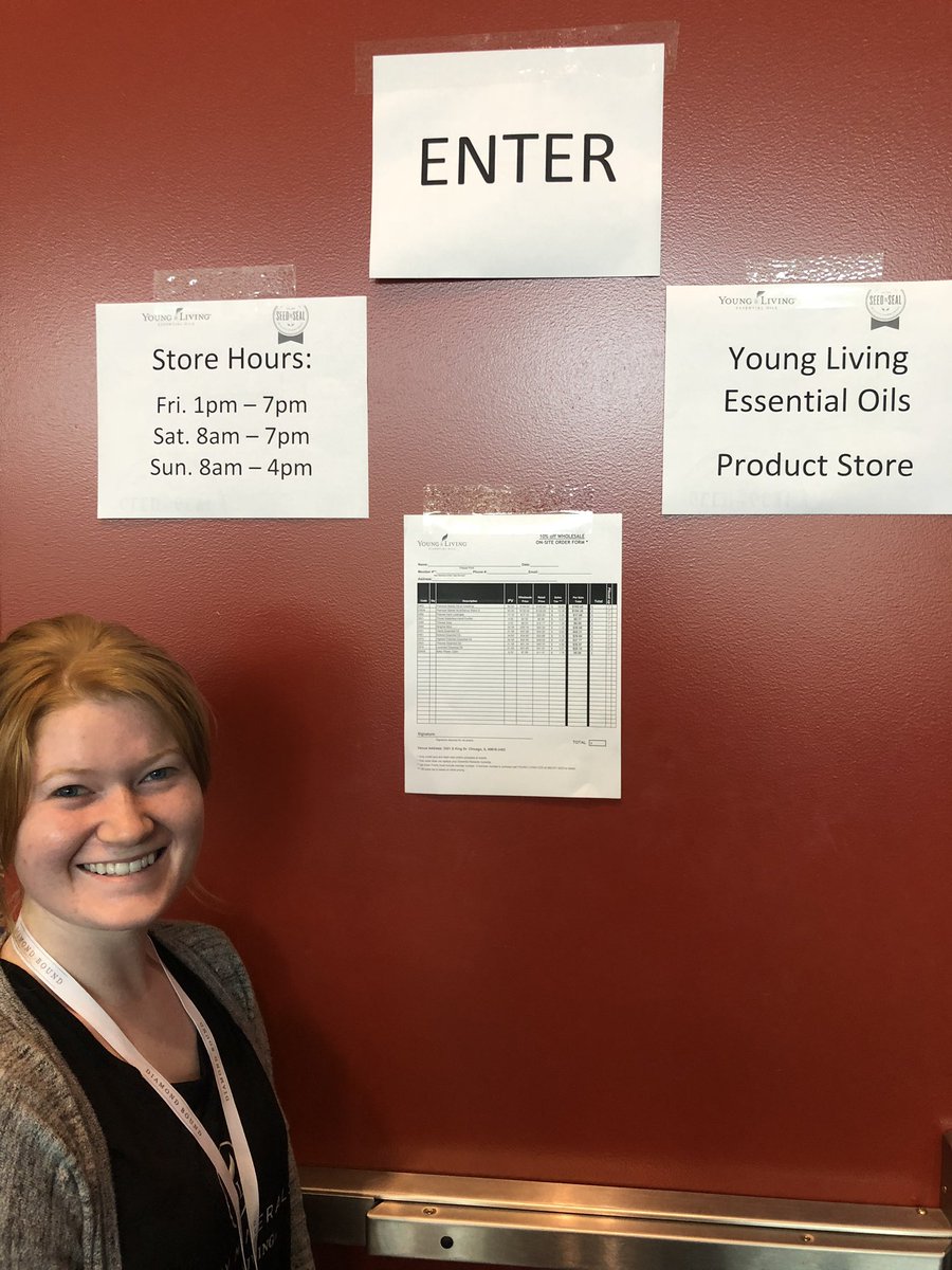 jaredsturner's tweet photo. Come visit us (and Chelsea Sandusky from Oklahoma!) at the #YoungLiving product store at #DiamondBound in Chicago! 10% off for attendees! Room 179 https://t.co/ODqrv260yD