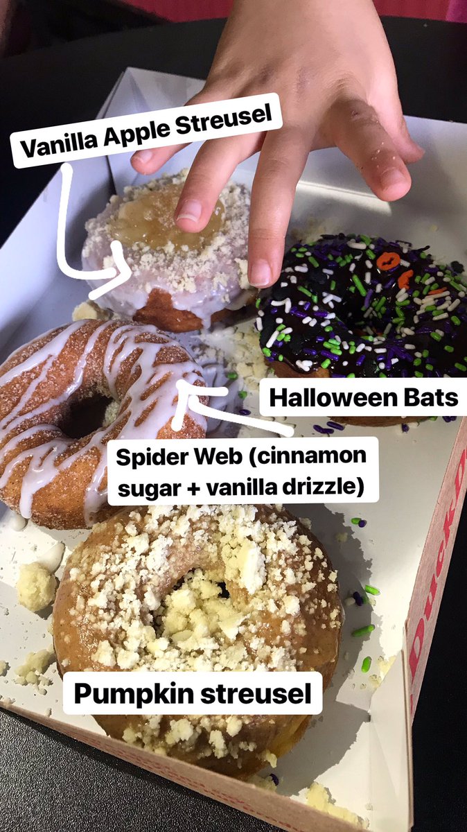 chouchoutv's tweet photo. Itβs a @DuckDonuts morning! Guess which one was my 4-year-oldβs selection? π #fallflavors #allsogood https://t.co/LSFcGao8WZ