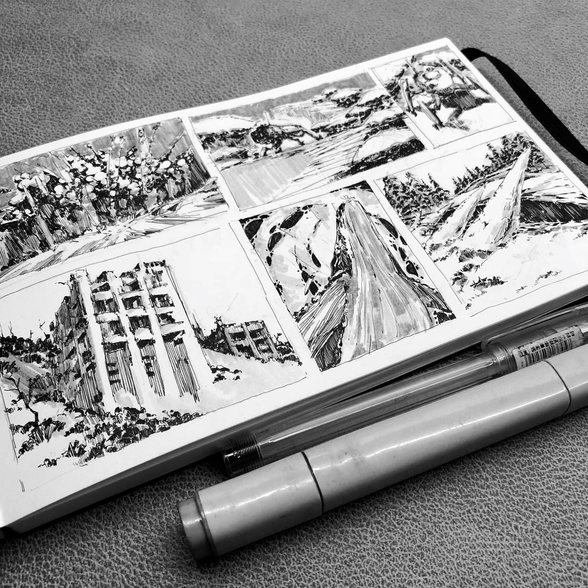 chius6268's tweet photo. Some sketches.
#chiucandoit #art #artist #artwork #pen #copic #sketchbook #sketches #artist #thumbnailsketches #concept #conceptart #conceptdesign https://t.co/uuR1VyLQ7O