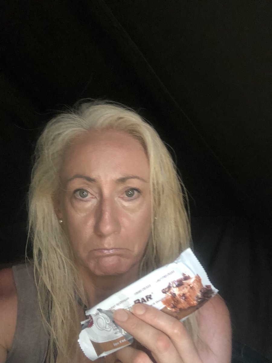Sarah_paddles's tweet photo. Last @QuestNutrition bar 😢 After having two of these a day for a LONG time it’s time to go cold turkey...no more til I finish this expedition 😩 #paddlefast https://t.co/YtCZiSWa1B