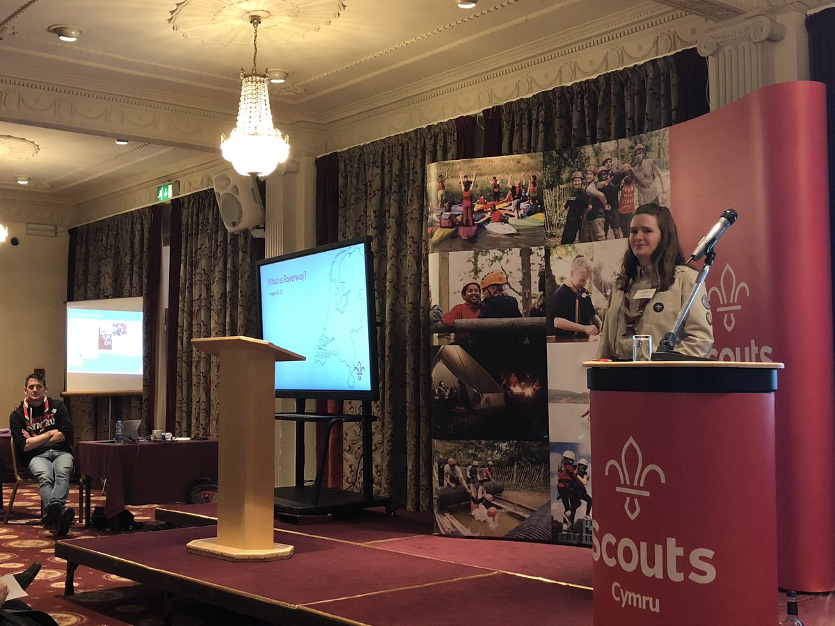 GarethWyn97's tweet image. @CatrinPink in action this afternoon telling us all about the experience she had out in Roverway over the summer. Great to see @ScoutsCymru young people getting out and seeing the world! #iScoutCymru #Dathlu18
