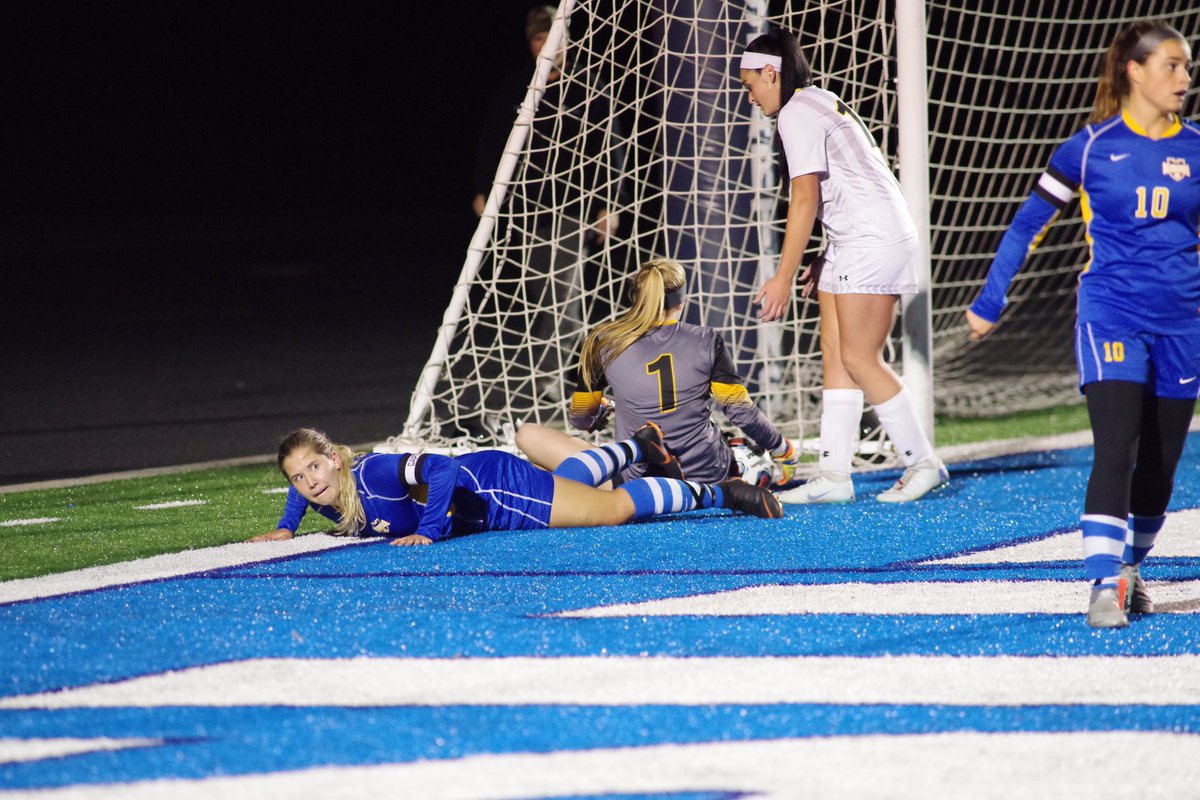 CSSWSoccer's tweet photo. Becca can't believe it's another game day! We take on Martin Luther @2:30 in New Ulm! #SaintsNation https://t.co/OACvLuQPyo