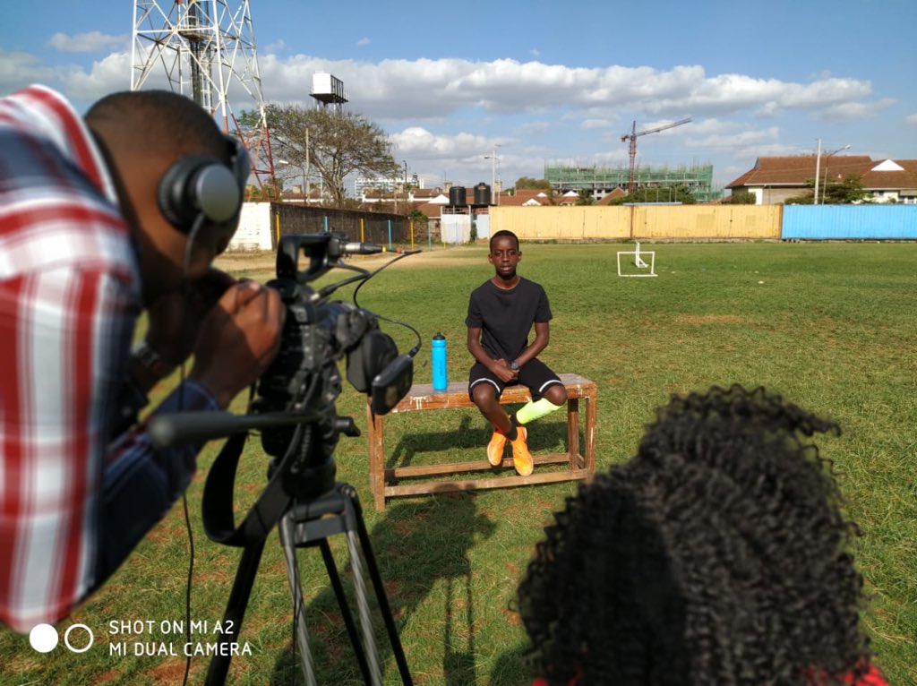 CampBuni's tweet photo. Behind the scenes shoot w/@BBCAfrica. #Trees4goals https://t.co/WxKgeFo1zH