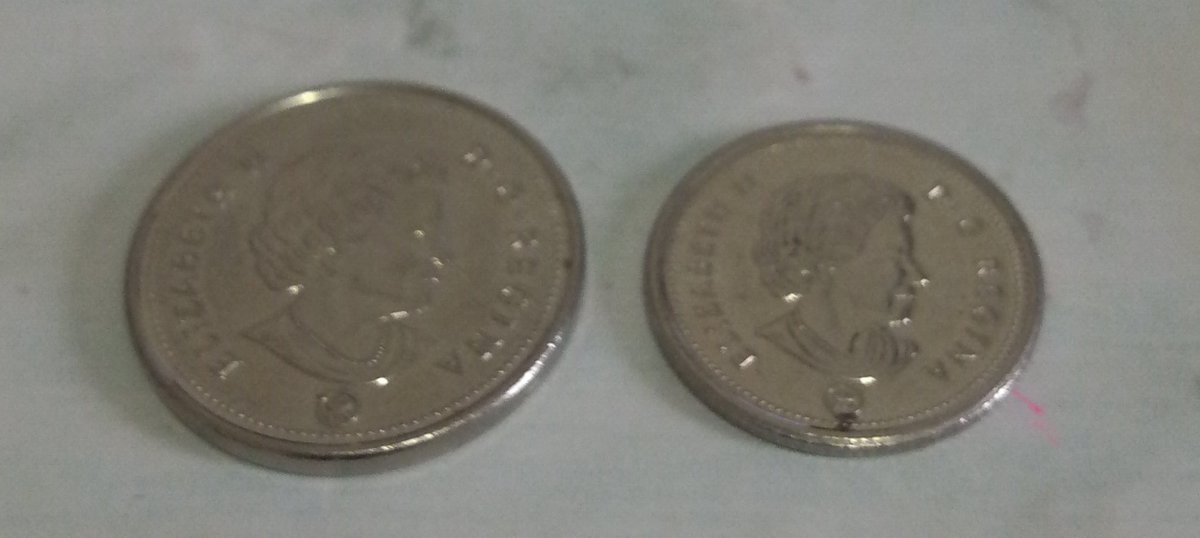 chikalovesworld's tweet photo. #AtToronto

I feel a little bit strange that a 10 cents' coin is smaller than a 5 cents' coin! Why is that?

Left : 5,  Right : 10 https://t.co/LdXPb85nUT