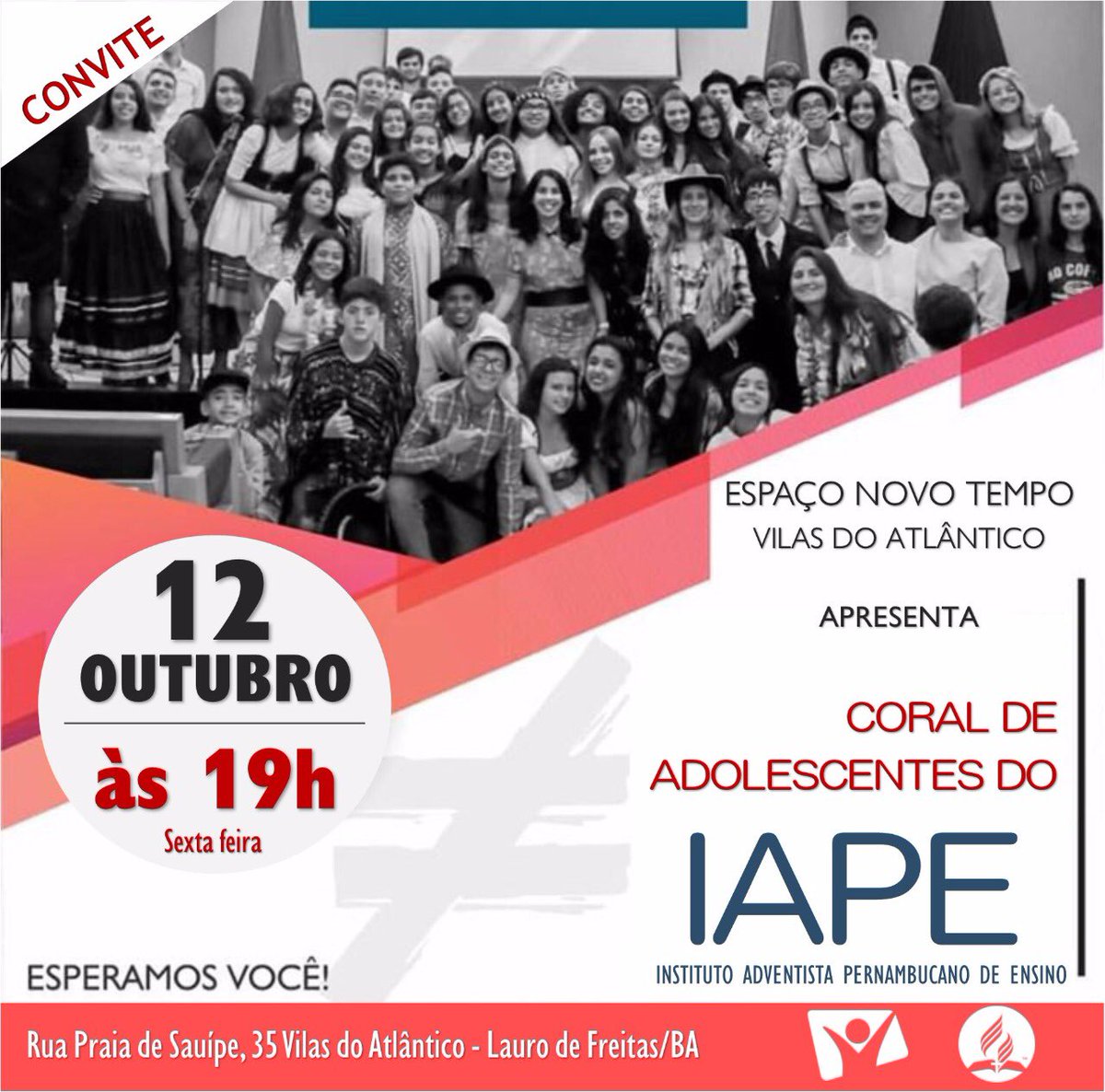 Um lindo Coral adorando e louvando o nome do Senhor! Será espetacular! Não fique de fora!