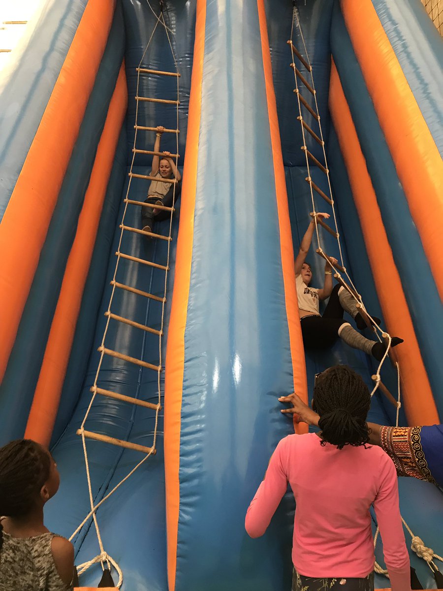 ChoristerSchool's tweet photo. Girls’ Weekend continues with a trip to Inflatable Air! Time to bounce off some of the endless energy these girls seem to have! #iloveboarding @infiniteairuk https://t.co/upSiF5RrYn