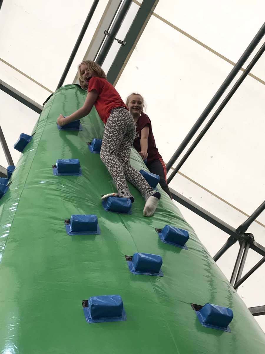 ChoristerSchool's tweet photo. Girls’ Weekend continues with a trip to Inflatable Air! Time to bounce off some of the endless energy these girls seem to have! #iloveboarding @infiniteairuk https://t.co/upSiF5RrYn