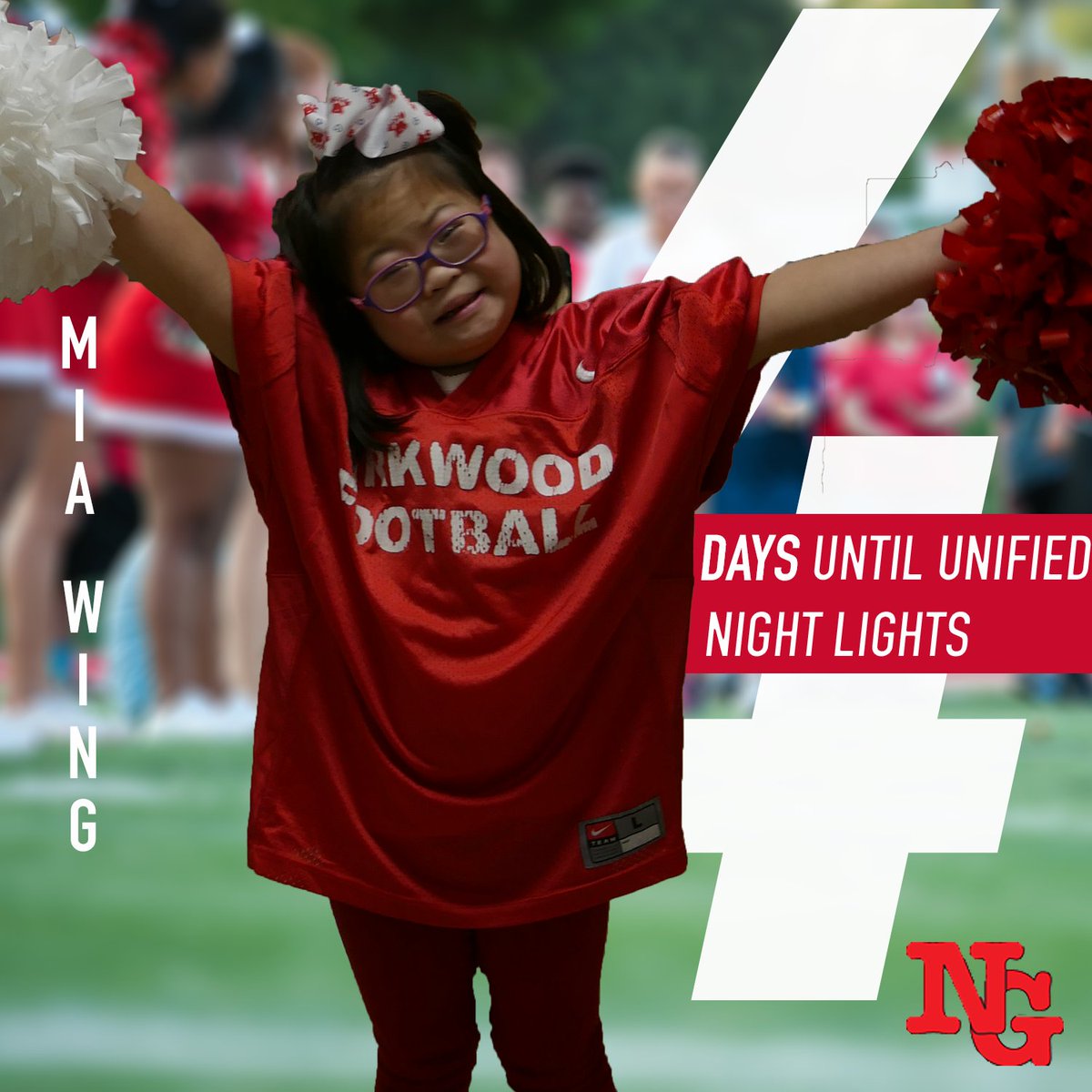 "Let's Go Kirkwood" Mia is going to be leading the cheers Wednesday night under the lights! Mark your calendars for 6PM <a href="/KHS/">Karl Heinz</a>