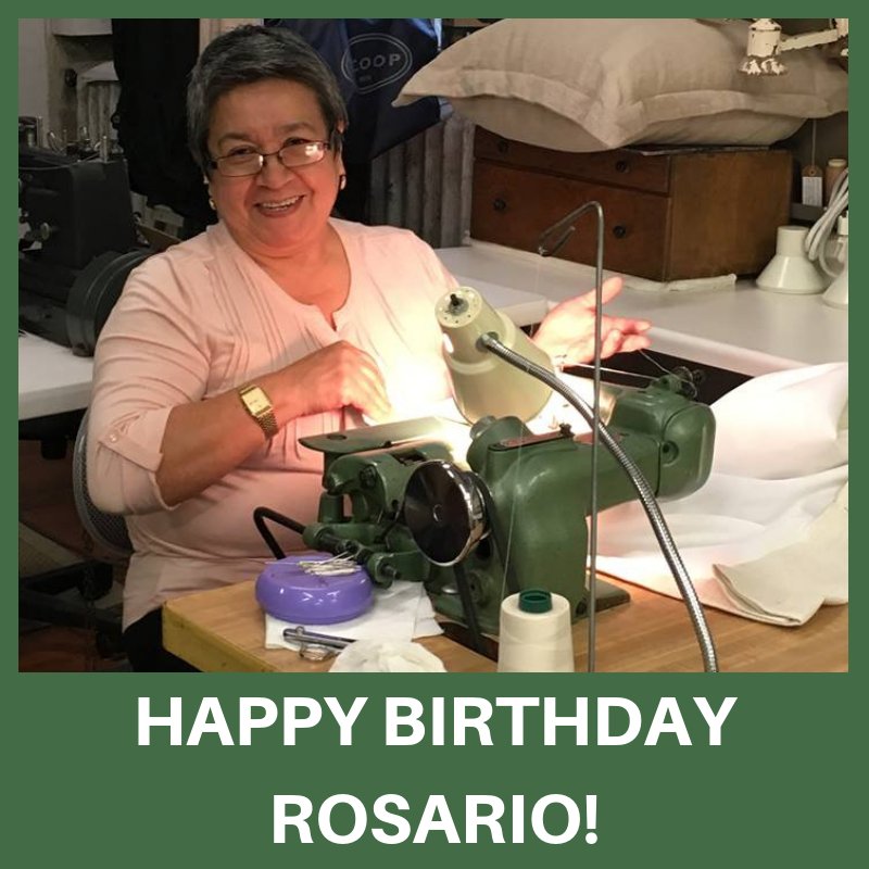 WorkroomInc's tweet photo. Happy Birthday to our amazing seamstress, Rosario!! https://t.co/A8fos8RfJT