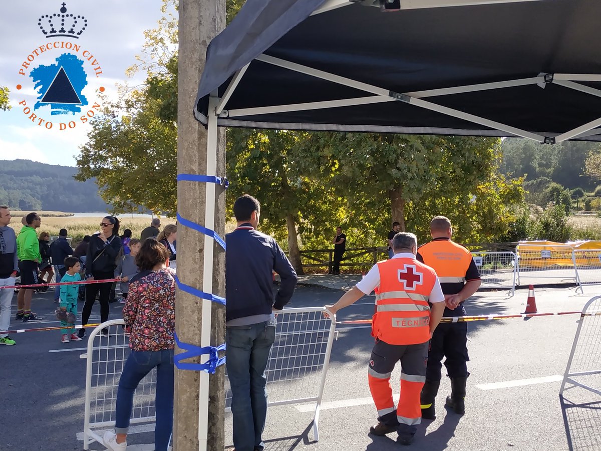 Hoy nos encontramos en Serra de Outes colaborando con los compañeros de <a href="/PcOutes/">PC Concello de Outes</a> e @cruzrojanoia el triatlon memorial Michel