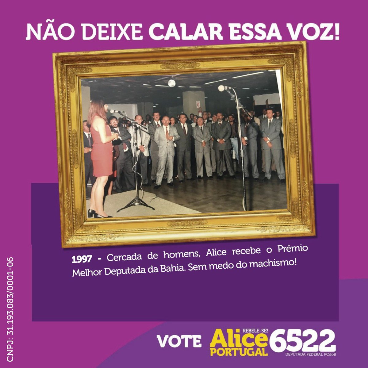 Alice_Portugal's tweet photo. A nossa trajetória foi de muita luta e cercada de pessoas que entendem a importância de discutir os direitos das mulheres.

#Alice6522 
#AliceSim https://t.co/tBjx17dcrx