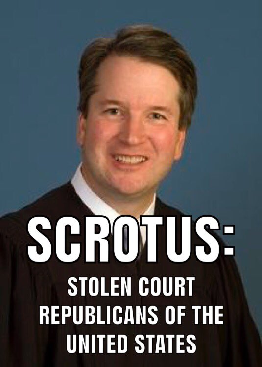 Joe_Calexit's tweet photo. The SCROTUS Club #RejectedStripClubNames #NoJusticeNoSeat https://t.co/Ghz8zxgcoc
