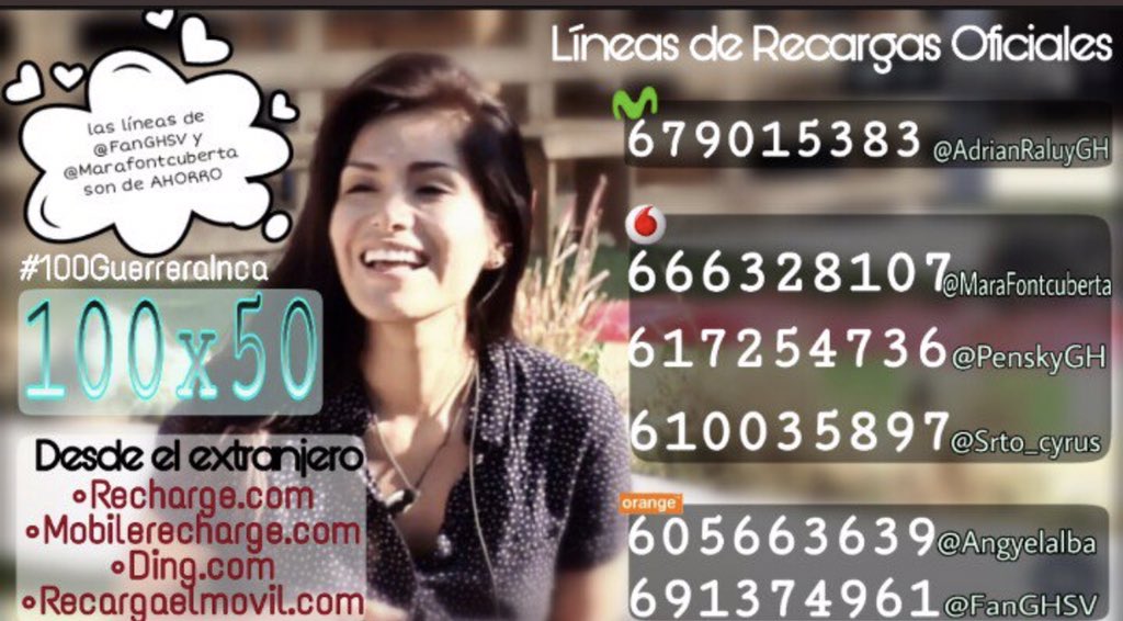 MaraFontcuberta's tweet image. Ejército Inca!Os recuerdo q Miriam está nominada y las otras 2 veces ha sido la 2+ votada!No podemos confiarnos en q sale Omar vamos a recargar y votar  para expulsar a Omar!Recordar q tenemos reto de 100 x 50€ Extras!Comprobante y votos #100GuerreraInca #100PorCulebro #GHVIP60