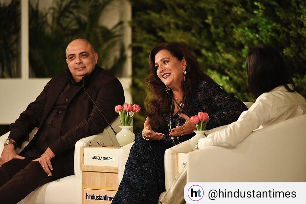 tajpalacedelhi's tweet photo. Angela #Missoni and @Tarun_Tahiliani in conversation with @aninditaghose at the @htTweets Leadership Summit at #TajPalaceNewDelhi @Missoni @livemint #HTLS2018 #Fashion #Luxury https://t.co/QPhXBs5tpk