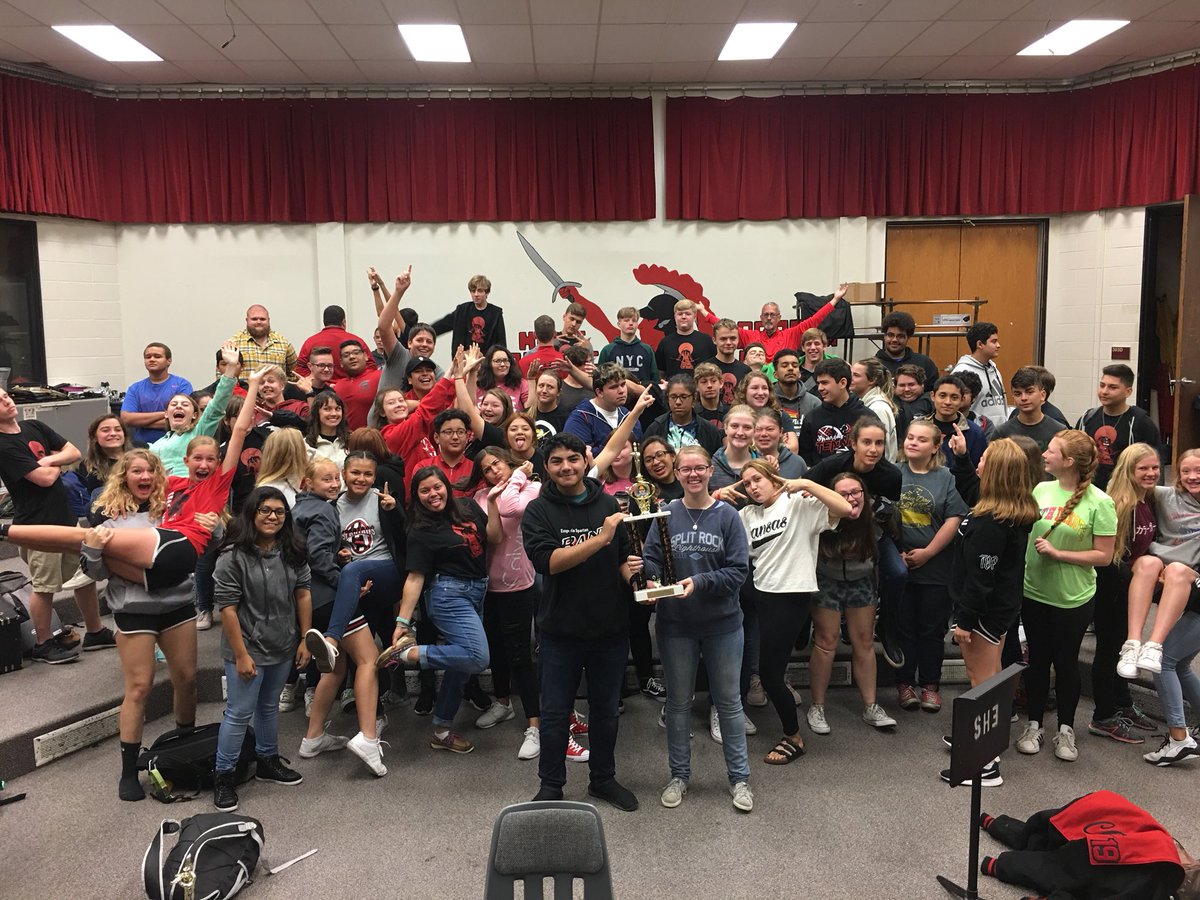 Caught up with the Band Friday morning to congratulate them on their “1” rating and their outstanding percussion award! Great job all! <a href="/bob_haselhuhn/">Bob Haselhuhn</a> <a href="/E_High_Drumline/">EHS Drum Line</a> #TeamEHS #SpartanProud