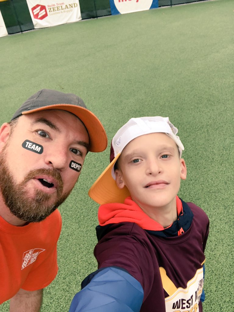 pdub5446's tweet photo. Wet weather wasn’t going to damper our fun. Cheers to another great season! #TeamDepot #BehrCares https://t.co/oBXILv65tt