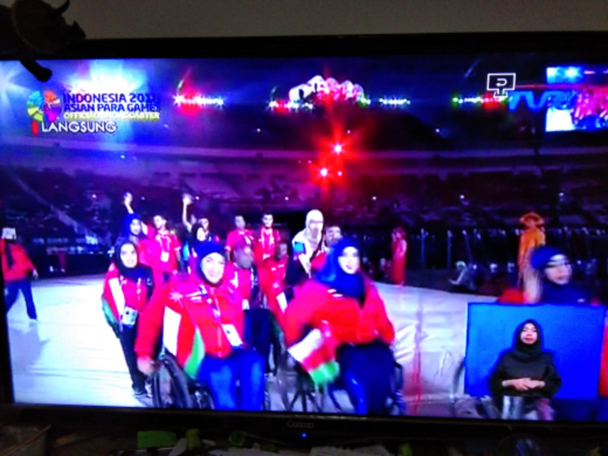 dindacn's tweet photo. Parah si bikin mewek nonton Opening 
@asianpg2018 ga ngerti lagi harus ngomong apa, luar biasa pokoknya #AsianParaGames2018 https://t.co/KZ0kYfA6ZE
