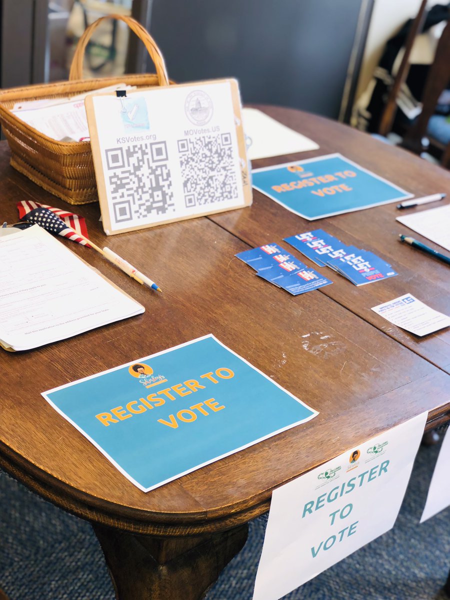 ShirleysKCmo's tweet photo. Haven’t registered to vote yet? We got you covered sis! We have a voter registration booth on-site at our Heartland Legislative Candidate Forum happening right now! #Allintheheart https://t.co/XDgtt091Gj
