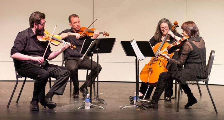 string quartet performing