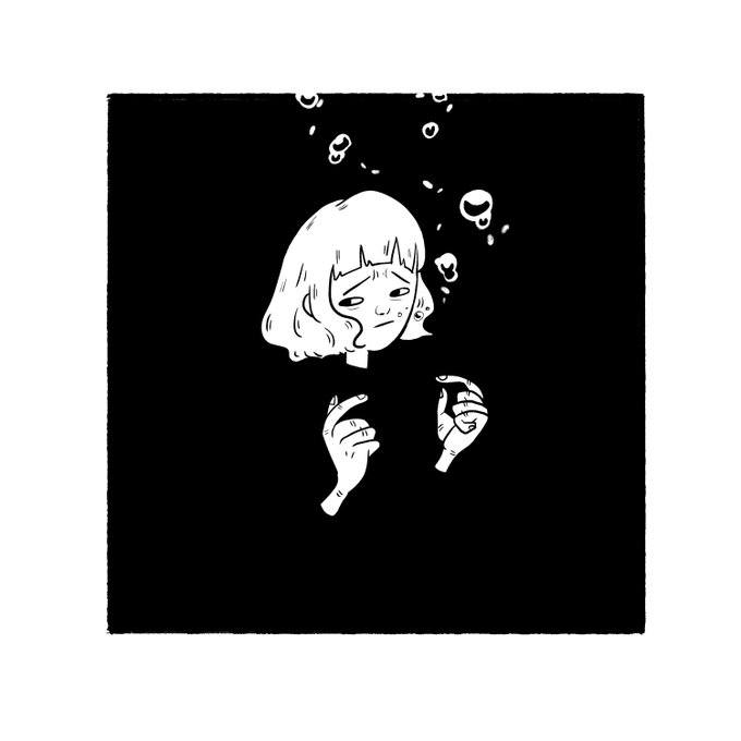 drowning in self-doubt #inktober #inktober2018 