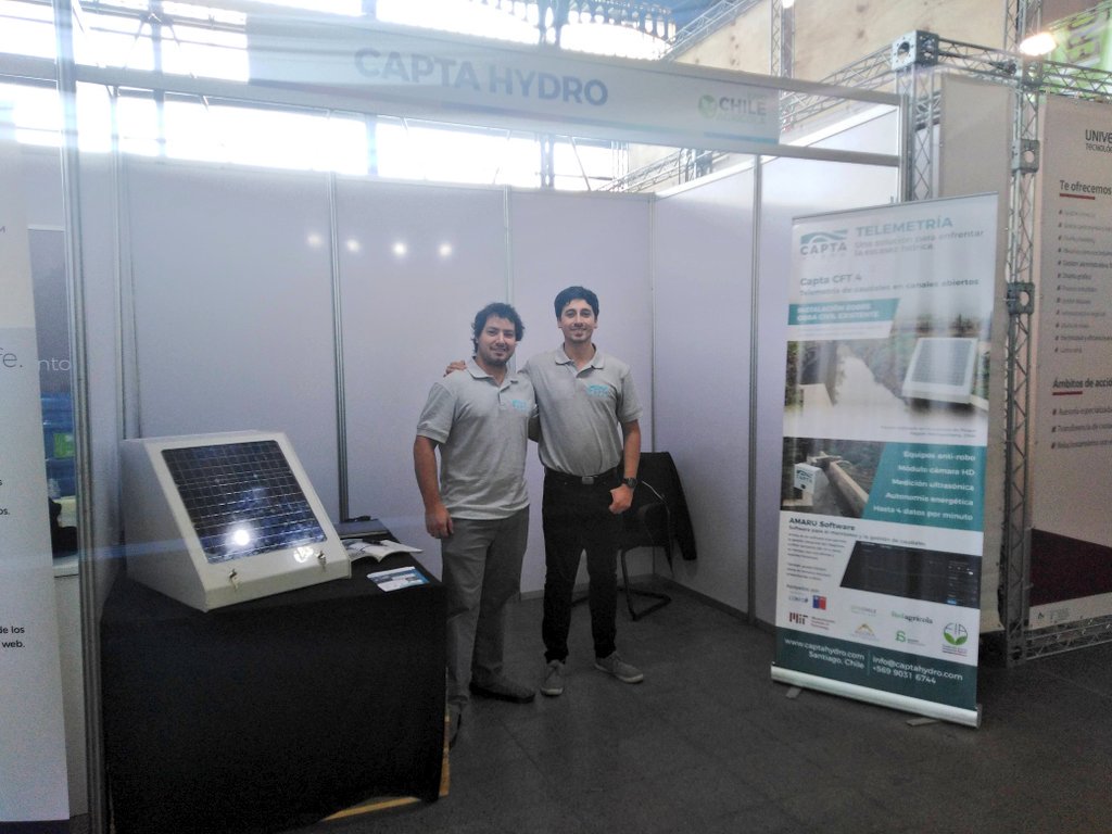 FIA_Chile's tweet image. Seguimos en #ExpoChileAgrícola dando a conocer el apoyo que ofrece @FIA_Chile a todos los productores. También puedes aprovechar y conocer algunas iniciativas de éxito que hemos apoyado como @ProtomeBio @CaptaHydro #Neltume @acabreirav Los esperamos!!!