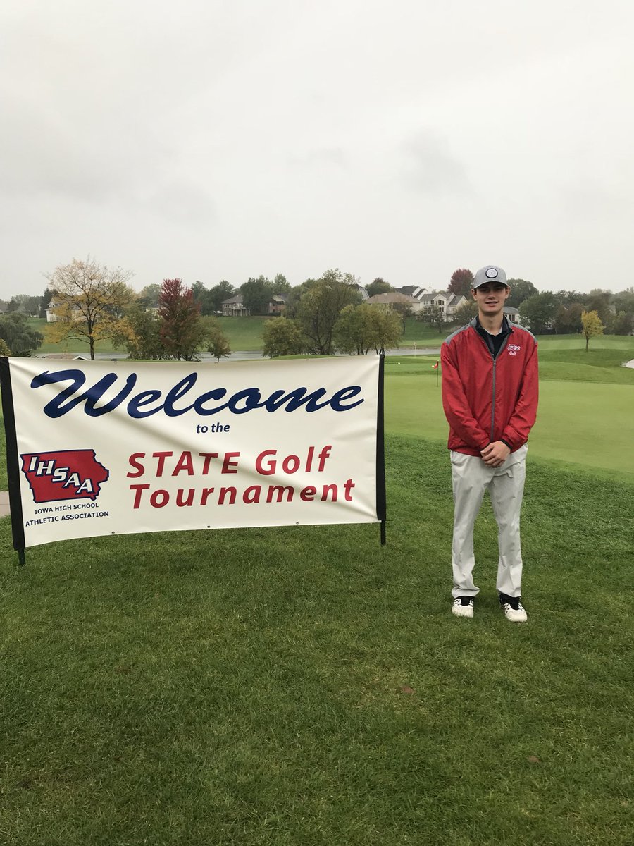 NHS_SCCSD's tweet photo. Congratulations to Nick Opsahl for his play at the Iowa 4A State Championships! Nick shot a 73 on a tough par 71 setup at Coralville’s Brown Deere golf course to tie for 15th in the State! Nick represented North High well at State and throughout the golf season! Outstanding job! https://t.co/4lxK3m9d6G