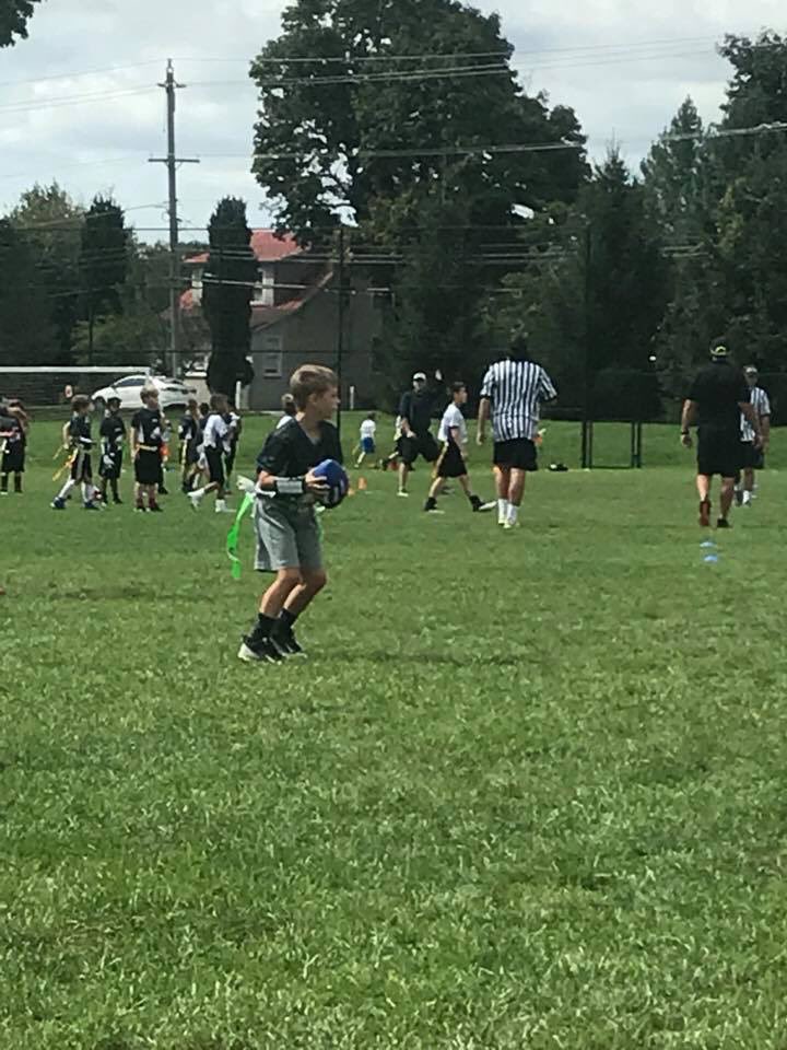 Sarcandrew's tweet photo. #CBAATHLETE Tyler @ flag football https://t.co/aZAeZUUtF1