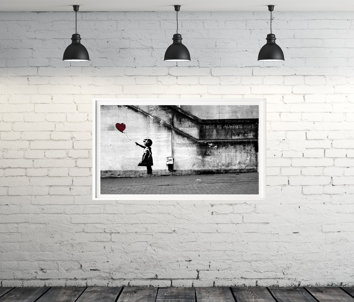 TeamDROBok's tweet photo. #Banksy There is Always #Hope #Balloon #Girl #Graffiti Canvas Prints #Wallart #ArchivalInk 17"x30" https://t.co/sp4WB1GuC2 … via @amazon #SaturdayMorning #SaturdayThoughts https://t.co/UylQKrg6dx