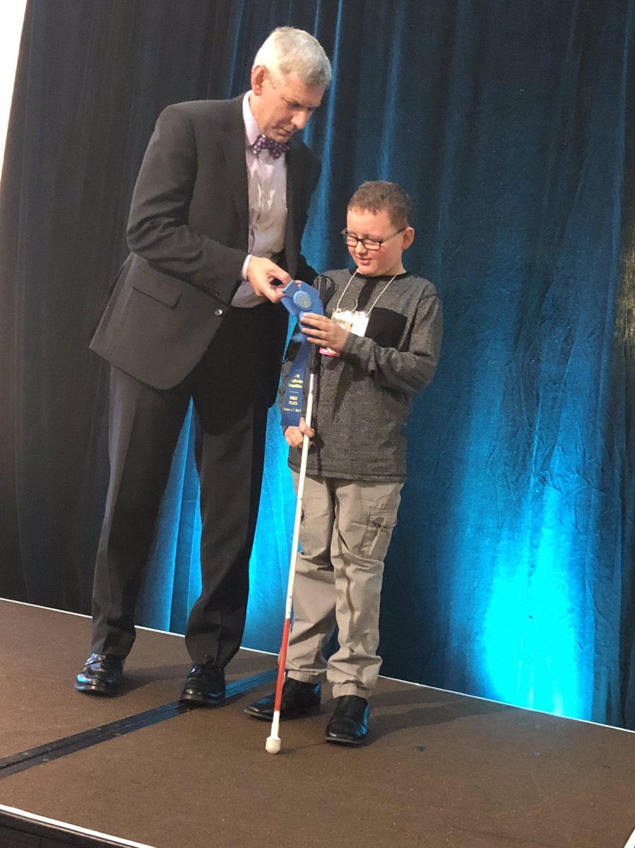 Our very own Caden Drier is in Kentucky for the APH InSights art competition - we are very proud of him! Event info here: aph.org/insights/ #gocrickets