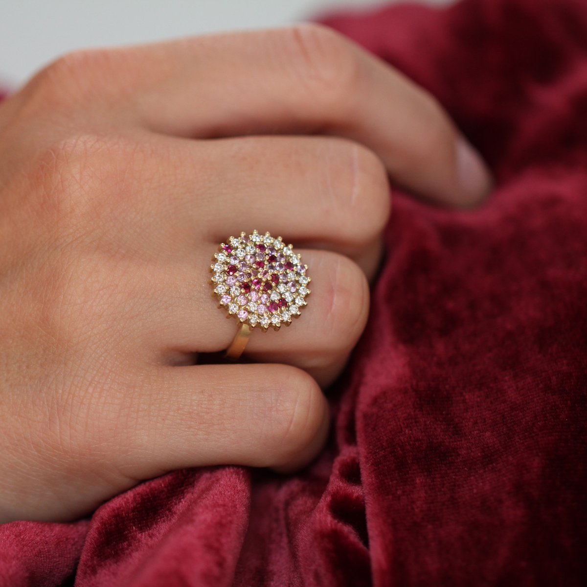 mayaselway's tweet photo. The cocktail ring from our Worn collection #mayaselway #gold #jewellerydesigner #jewellery #jewelry #handmadejewellery #futureheirlooms #design #finejewellery #poetryoftheeveryday #whisperofstories #passingoftime #diamonds #sapphires #rubies #stacking #stackingrings https://t.co/j2ubnnIXEl