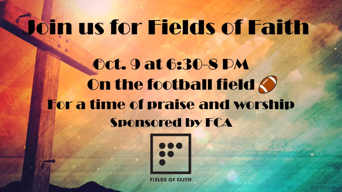 almabryanths's tweet photo. Tuesday, Join us for Fields of Faith! See flyer for more details! https://t.co/v8sRKLhk0c