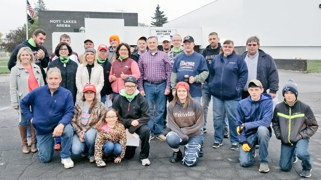 JohnHoweMN's tweet photo. We're blazing a trail across the Iron Range this weekend.
Great to be joined with @PamforAuditor @KarinHousley @NewbergerJim @donnabmn and locals this morning!
#MN08 #MNSOS #HoweWillDoIt #OnlyInMN #HoweForSOS https://t.co/9xNoLmWBex