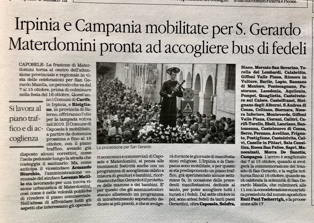 docSturchio's tweet photo. #Caposele #SanGerardo https://t.co/rvEUsXoUfS