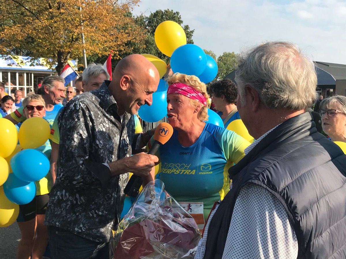 ArtemisWinsum's tweet photo. Het zit er op voor Janneke Cazemier: 100 marathons. @wkmarathon Van harte met deze topprestatie! https://t.co/DHoZo1TMn0