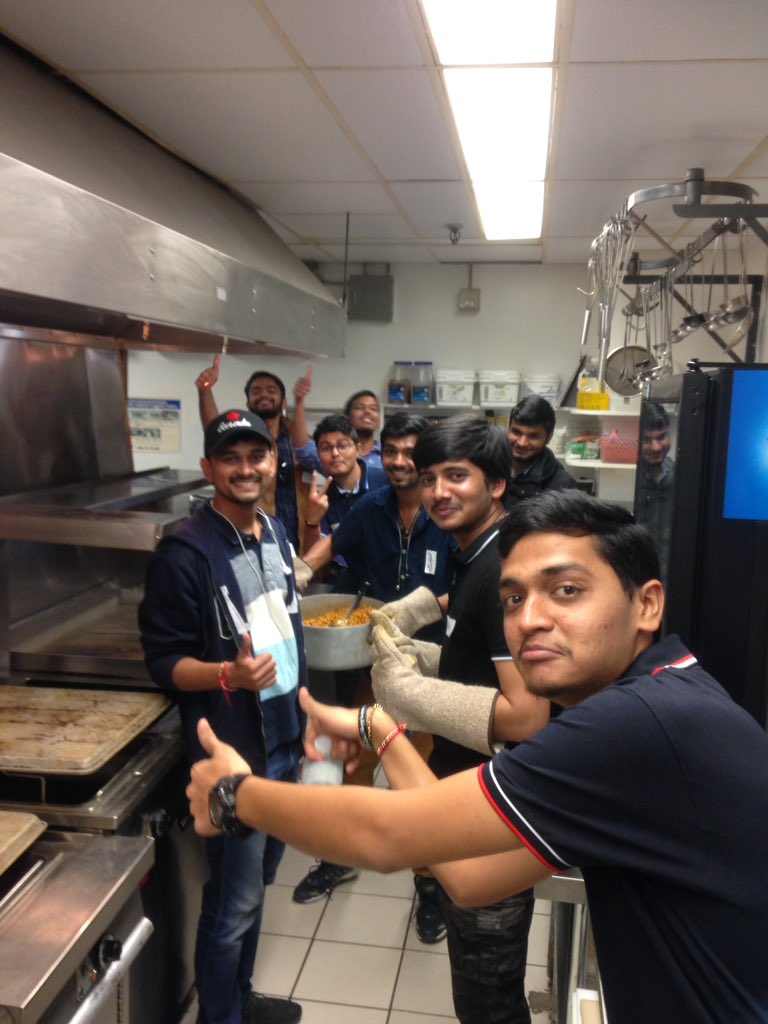 DobbinDeanna's tweet photo. @NBCCSaintJohn international students and some staff enjoying Thanksgiving dinner at the college complete with Indian rice and chickpeas. So yummy! Best Thanksgiving ever!! I'm thankful for all of these people! https://t.co/ezkrmuixXC